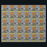 97th Birthday: Spooky Halloween Theme, Custom Name Wrapping Paper<br><div class="desc">This spooky and scary Halloween birthday themed wrapping paper design features a large number "97". It also features the message "HAPPY BIRTHDAY, ", plus a custom name. There are also depictions of a ghost and a bat on the front. Wrapping paper like this might be fun to use when wrapping...</div>