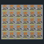 97th Birthday: Spooky Halloween Theme, Custom Name Wrapping Paper<br><div class="desc">This spooky and scary Halloween birthday themed wrapping paper design features a large number "97". It also features the message "HAPPY BIRTHDAY, ", plus a custom name. There are also depictions of a ghost and a bat on the front. Wrapping paper like this might be fun to use when wrapping...</div>