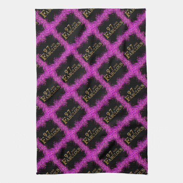 97th Birthday  Tea Towel (Vertical)
