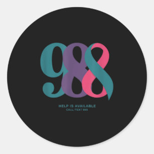 988  CLASSIC ROUND STICKER