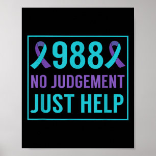 988 Day - September 8 - Suicide Prevention Awarene Poster