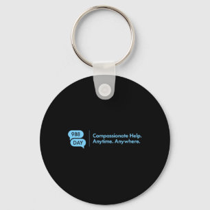 988 Day - Support Prevention 9_8 988 Day Key Ring