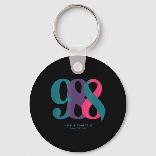 988 Design Key Ring (Front)