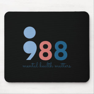 988 Mental Health Problems Suicide Prevention Awar Mouse Mat