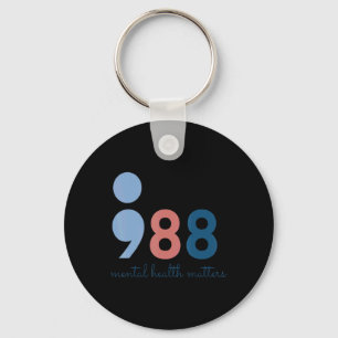 988 Mental Health S Suicide Prevention Aware Key Ring