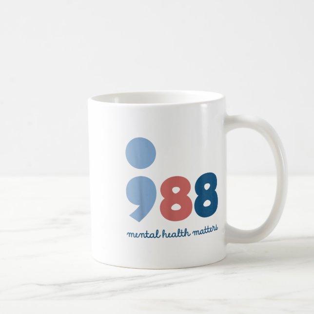 988 Mental Health S Suicide Prevention Awareness  Coffee Mug (Right)