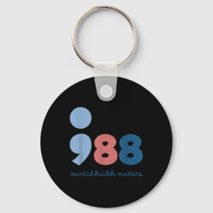988 Mental Health S Suicide Prevention Awareness Key Ring