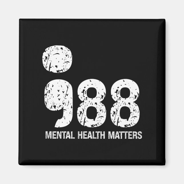 988 Mental Health S Suicide Prevention Awareness  Magnet (Front)