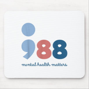 988 Mental Health S Suicide Prevention Awareness Mouse Mat