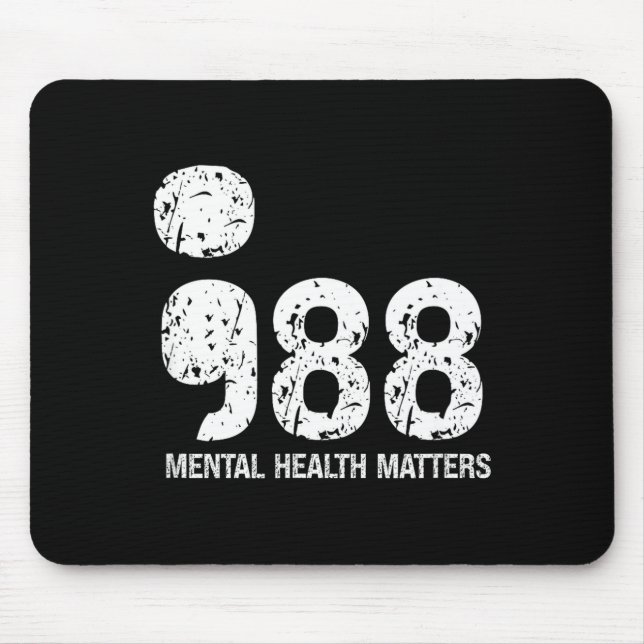 988 Mental Health S Suicide Prevention Awareness  Mouse Mat (Front)