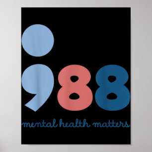 988 Mental Health S Suicide Prevention Awareness Poster