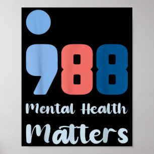 988 Mental Health S Suicide Prevention Awareness Poster