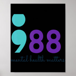 988 Mental Hralth S Suicide Prevention Aware  Poster