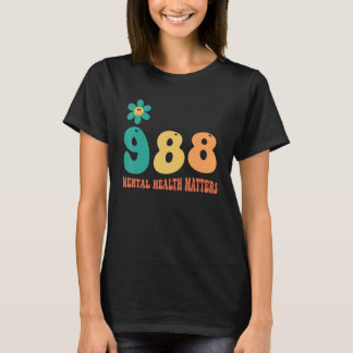 988 Semicolon Mental Health Matters Suicide Preven T-Shirt