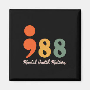 988 Semicolon Mental Health Problems Suicide Preve Magnet