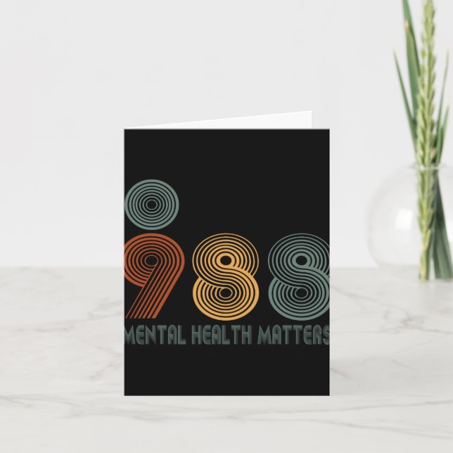 988 Semicolon Mental Health S  Card (Front)