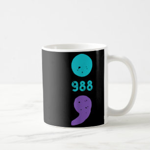 988 Semicolon Mental Health S Suicide Prevention  Coffee Mug
