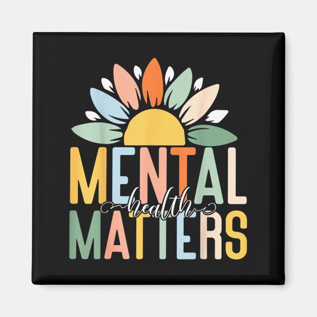 988 Semicolon Mental Health S Suicide Prevention W Magnet (Front)