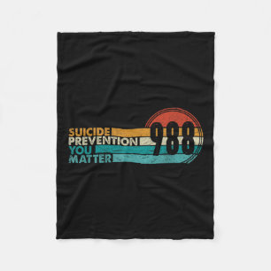 988 Shirt Suicide Prevention Lifeline 988 Awarenes Fleece Blanket