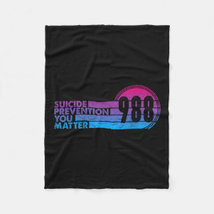 988 Shirt Suicide Prevention Lifeline 988 Awarenes Fleece Blanket