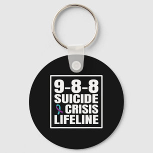 988 Suicide And Crisis Lifeline Suicide Prevention Key Ring