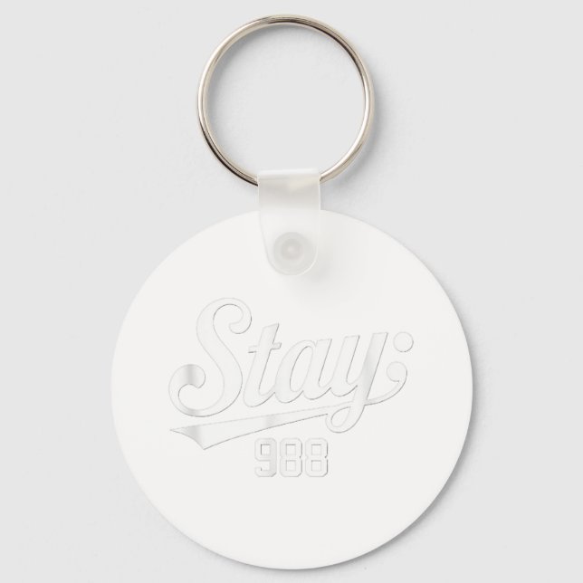 988 Suicide Prevention Awareness  Key Ring (Front)