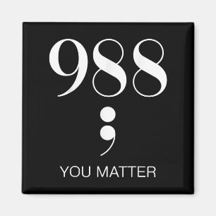 988 Suicide Prevention Awareness Magnet