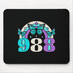 988 Suicide Prevention Awareness Mental Health Ret Mouse Mat