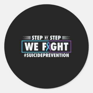 988 Suicide Prevention Awareness Month Mental Heal Classic Round Sticker