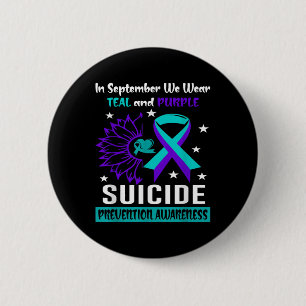 988 Suicide Prevention Awareness Semi-colon Mental 6 Cm Round Badge