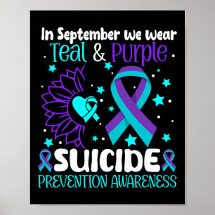 988 Suicide Prevention Awareness Semi-colon Mental Poster