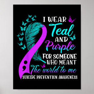 988 Suicide Prevention Awareness Semi-colon Mental Poster