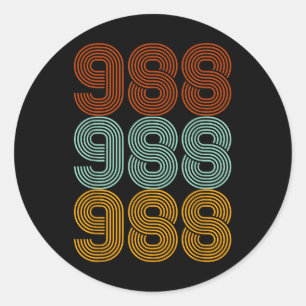 988 Suicide Prevention Hotline Health Mental Aware Classic Round Sticker