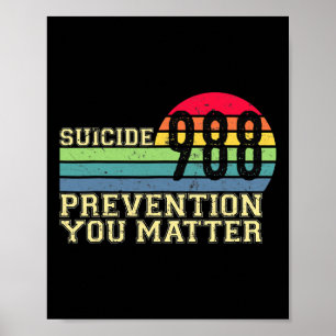 988 Suicide Prevention Lifeline 988 Awareness 988 Poster