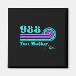 988 Suicide Prevention Mental Health Awareness Ret Magnet
