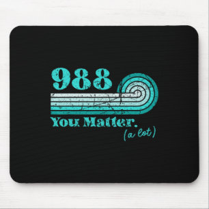 988 Suicide Prevention Mental Health Awareness Ret Mouse Mat