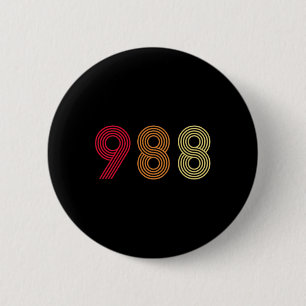 988 Tee Suicide Prevention Hotline Health Mental A 6 Cm Round Badge