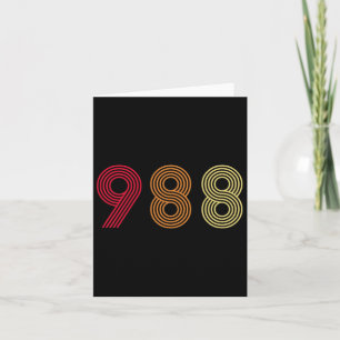 988 Tee Suicide Prevention Hotline Health Mental A Card