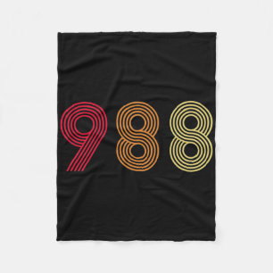 988 Tee Suicide Prevention Hotline Health Mental A Fleece Blanket