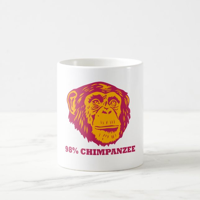98% Chimpanzee Coffee Mug (Center)