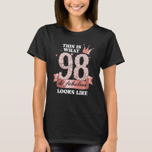 98 & Fabulous I Black Peach Party Group Candid Pho T-Shirt