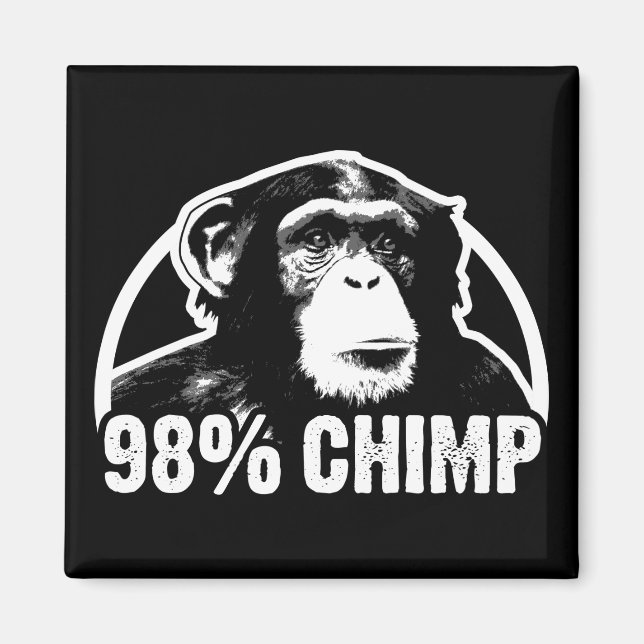 98 Percent Chimp Magnet (Front)