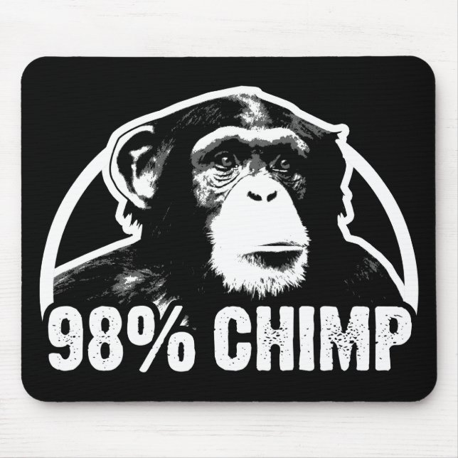 98 Percent Chimp Mouse Mat (Front)
