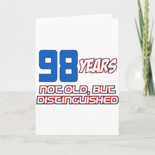 98 YEAR OLD BIRTHDAY DESIGNS CARD