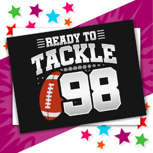 98 Year Old Tackle Football Party 98th Birthday Postcard