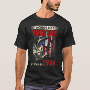 98 Years Old Deer Hunter Born In 1924 98th Birthda T-Shirt