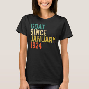 98th Birthday 98 Years Old Goat Since January 1924 T-Shirt