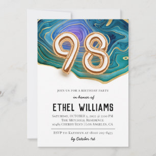 98th Birthday Party Invitation