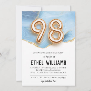 98th Birthday Party Invitation