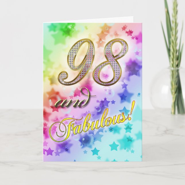 98th Birthday party Invitation (Front)